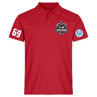 Crusaders Team Polo Rot M