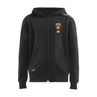 EV Moosburg Team-Fullzip-Hoody- Junior - Black 122/128