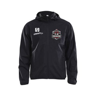 Crusaders Team-Rain Jacket - Black XXL