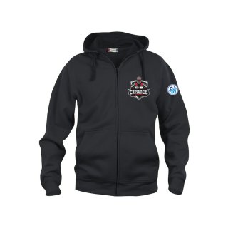 Crusaders Fan Full-Zip-Hoody Front/Back Senior - Schwarz 3XL