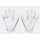 Under Armour F8 Glove, White XL