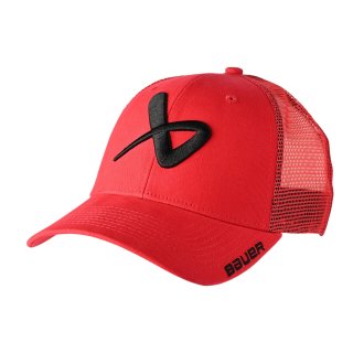 Bauer Core Adjustable Cap  rot - Youth Size ( Kinder )