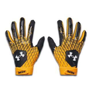 Black and gold under armour batting gloves on sale